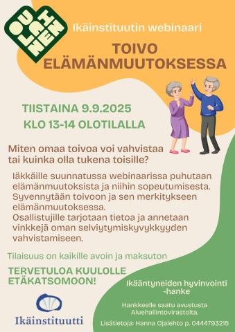 Toivo elämänmuutoksessa -webinaari