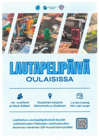 Jokilaaksojen Pelaajat ja lautapelipäivä kirjastolla