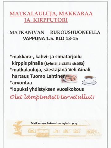 Matkalauluja, makkaraa ja kirpputori