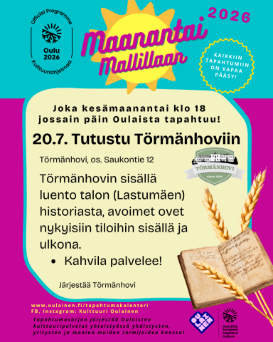 Maanantai Mallillaan: Tutustu Törmänhoviin! 