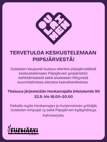 Keskustelutilaisuus Piipsjärvestä