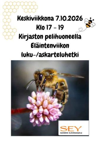 Eläintenviikon tapahtuman juliste