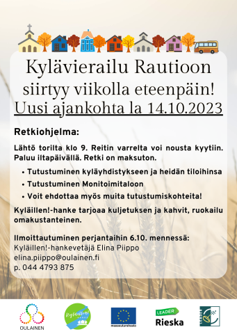 Kylävierailu Rautioon 14.10.23