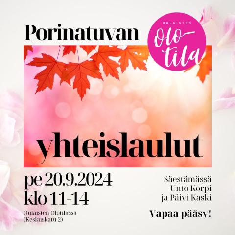 Porinatuvan yhteislaulut