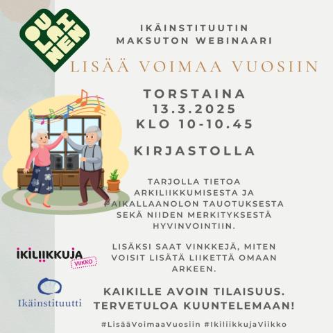 Lisää voimaa vuosiin -webinaari