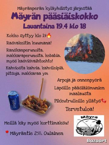 Mäyrän pääsiäiskokko 19.4.