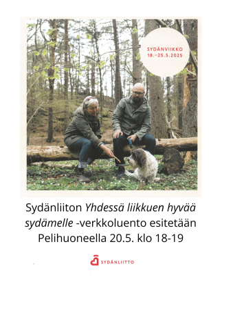 Sydänliiton verkkoluennon juliste