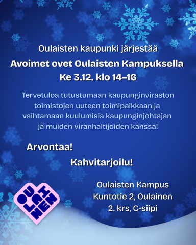 Avoimet ovet Oulaisten Kampuksella