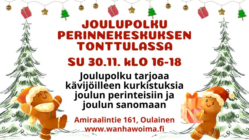 Joulupolku perinnekeskuksella