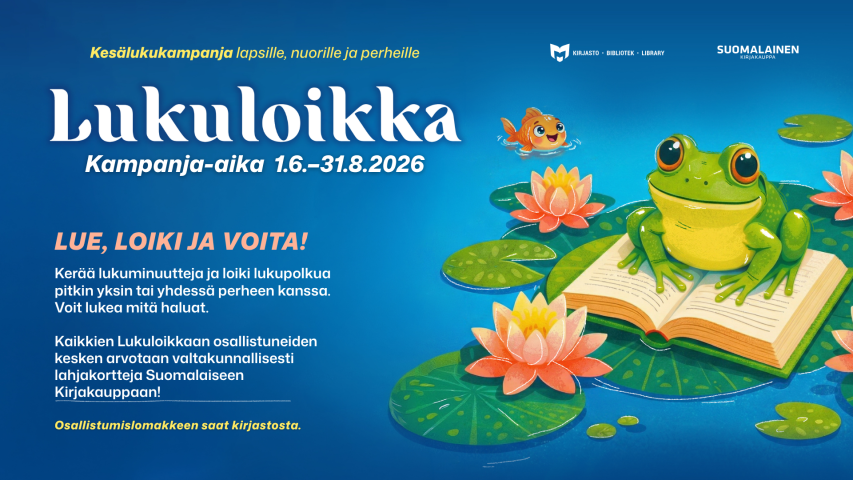 Kirjaston kesälukukampanja 2026