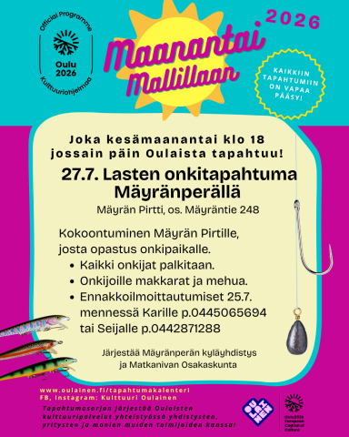 Maanantai Mallillaan: Lasten onkitapahtuma Mäyränperällä