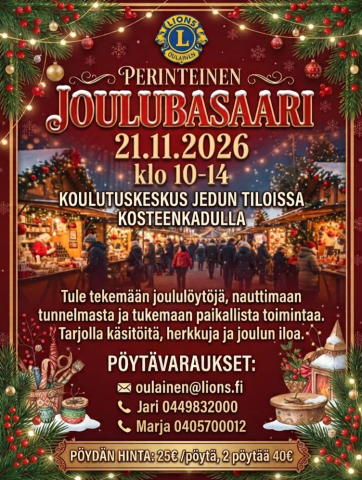 Perinteinen Joulubasaari 2026